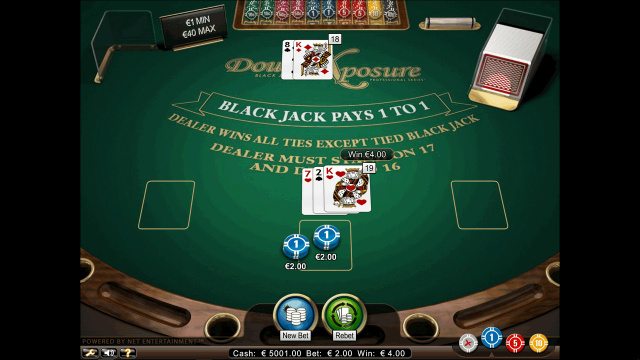 Характеристики слота Double Xposure Blackjack Pro Series 2