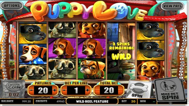 Игровой интерфейс Puppy Love 1