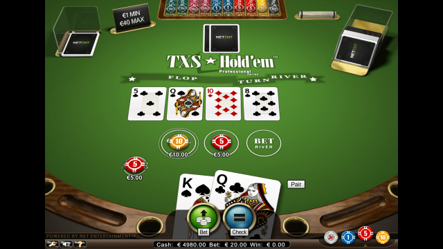 Характеристики слота TXS Hold'em Pro Series 6